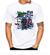 Star Wars Chibi Villains Crew Neck T-Shirt - Aesthetic Cosplay, LLC