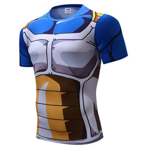 Vegeta Dragon Ball Z DBZ Compression T-Shirt Muscle Shirt Super Saiyan - Aesthetic Cosplay, LLC