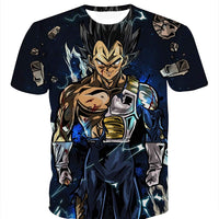 Vegeta Dragon Ball Z DBZ Compression T-Shirt Super Saiyan - 30 - Aesthetic Cosplay, LLC