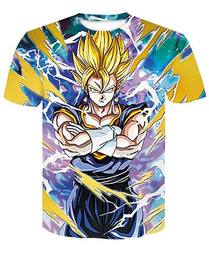 Goku Dragon Ball Z DBZ Compression T-Shirt Super Saiyan - 3 - Aesthetic Cosplay, LLC