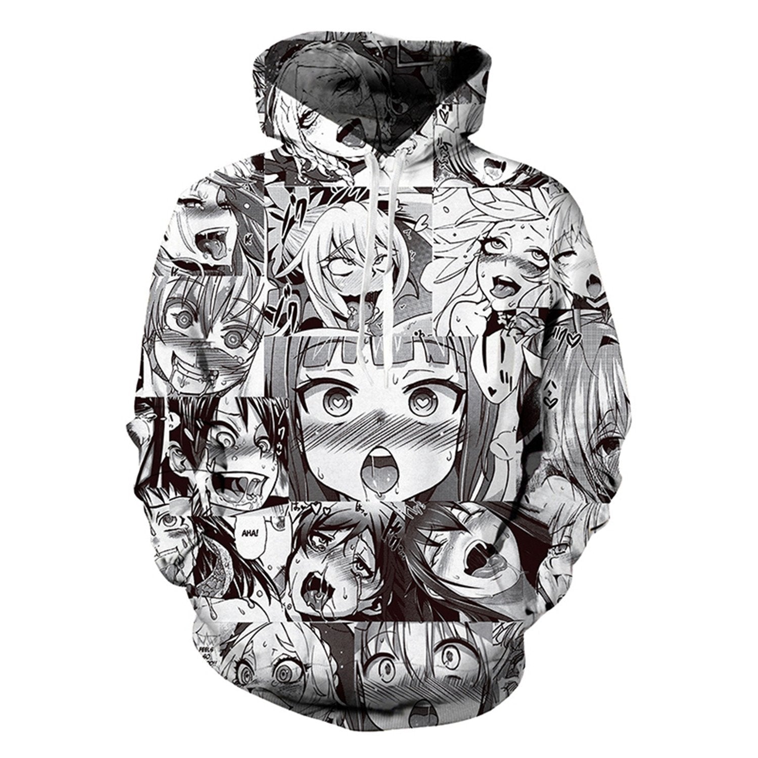 Ahegao Anime Girls Hoodie | Aesthetic Cosplay, LLC