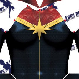 Captain Marvel V2 Female - Aesthetic Cosplay, LLC