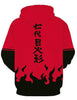 Naruto Red Flame Hoodie - Aesthetic Cosplay, LLC