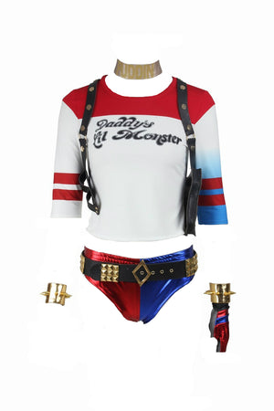 Suicide Squad Harley Quinn Cosplay Costume - Aesthetic Cosplay, LLC