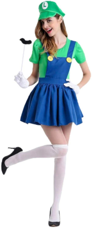 Luigi Overall Dress - Aesthetic Cosplay, LLC