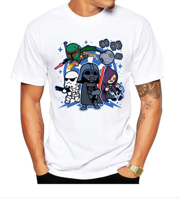 Star Wars Chibi Villains Crew Neck T-Shirt - Aesthetic Cosplay, LLC