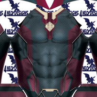 Vision Male with Cape - Aesthetic Cosplay, LLC